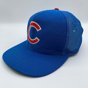 Chicago Cubs MLB Vintage Blue Universal Snapback Trucker Hat Mens M/L